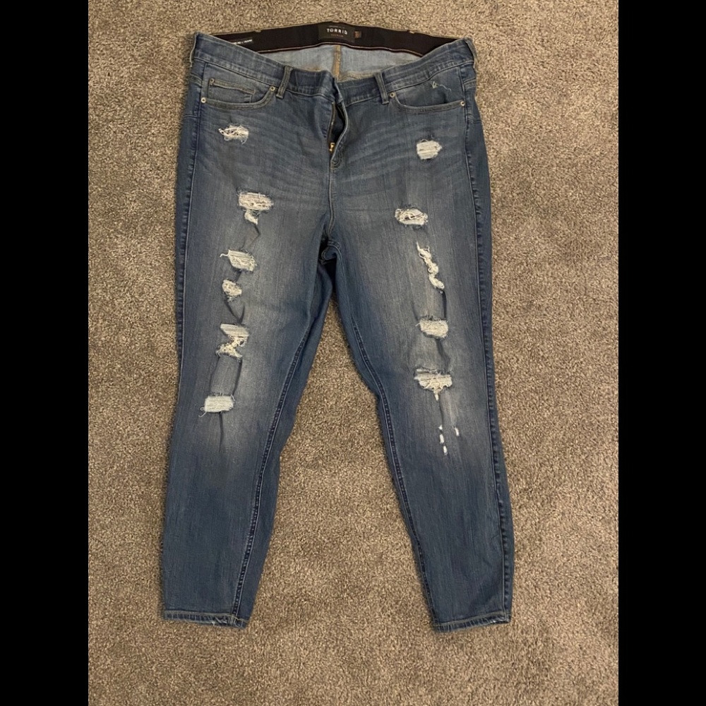 24 - Torrid Distressed Jeans
